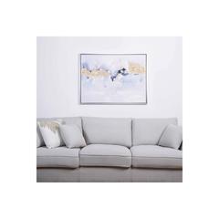 Pan Emirates Colas Hand Painted Canvas Frame (120 x 90 cm, Gold)