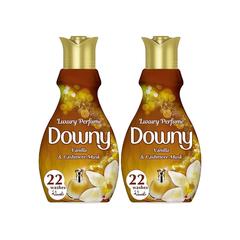 Downy Concentrate Fabric Softener (Vanilla & Cashmere Musk, 880 ml, Pack of 2)