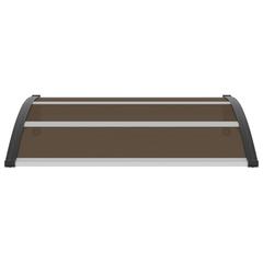vidaXL Door Canopy Black 120x100 cm PC