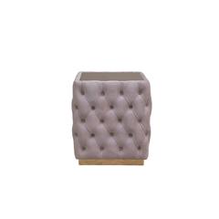 PAN Emirates Redking Velvet Fabric End Table (56 x 56 x 63 cm)