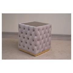 PAN Emirates Redking Velvet Fabric End Table (56 x 56 x 63 cm)