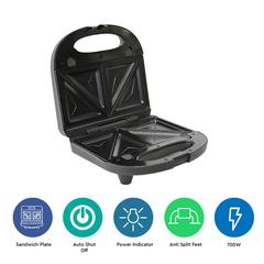 Nobel 4 Slice Grill & Waffle Plate Sandwich Maker, NSM (700 W)