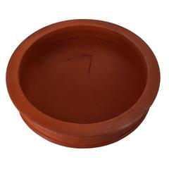 Olsenmark Traditional Cookware Clay Flat Fish Curry Pot, OMCP6004 (25 cm)