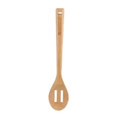 Royalford Rubber Wood Slotted Spoon (30 x 6 cm)