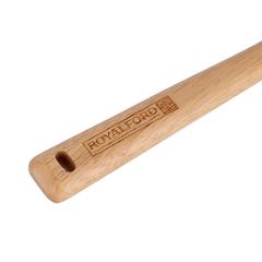 Royalford Rubber Wood Slotted Spoon (30 x 6 cm)