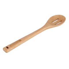 Royalford Rubber Wood Slotted Spoon (30 x 6 cm)