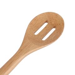 Royalford Rubber Wood Slotted Spoon (30 x 6 cm)