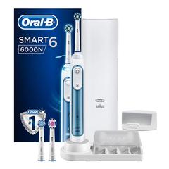 Oral B Smart 6-6000N Rechargeable Toothbrush W/BlueTooth Connectivity & Travel case