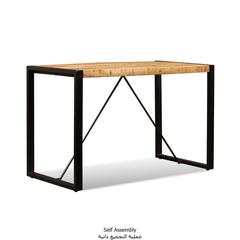 vidaXL Dining Table Solid Rough Mango Wood 120 cm