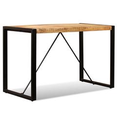 vidaXL Dining Table Solid Rough Mango Wood 120 cm