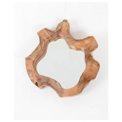 مرآة بإطار خشب الساج كاوري خشبيستا (40 × 40 × 5 سم)