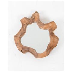 مرآة بإطار خشب الساج كاوري خشبيستا (40 × 40 × 5 سم)