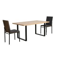 Pan Emirates Fernando Panel Board & Metal 6-Seater Dining Table (161 x 90 x 75 cm)
