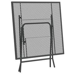 vidaXL Expanded Metal Mesh 3 Piece Garden Dining Set Anthracite (80 cm)