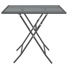 vidaXL Expanded Metal Mesh 3 Piece Garden Dining Set Anthracite (80 cm)