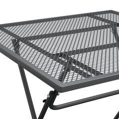 vidaXL Expanded Metal Mesh 3 Piece Garden Dining Set Anthracite (80 cm)