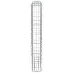vidaXL Gabion Wall with Covers Galvanized Steel 100x20x150 cm