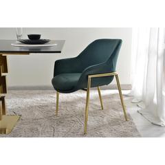Pan Emirates Docien Fabric & Metal Dining Chair (68 x 65 x 79 cm)