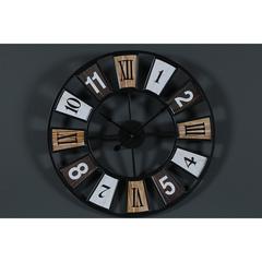 PAN Emirates Dart Metal Analogue Wall Clock (50 cm, Multicolor)