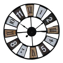 PAN Emirates Dart Metal Analogue Wall Clock (50 cm, Multicolor)