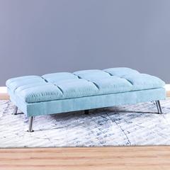 Carissa 3-Seater Fabric Sofa Bed & Ottoman Set Danube Home