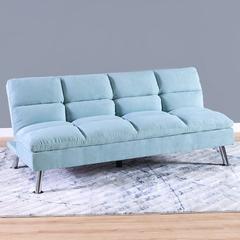 Carissa 3-Seater Fabric Sofa Bed & Ottoman Set Danube Home