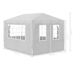 vidaXL Party Tent 3x4 m White