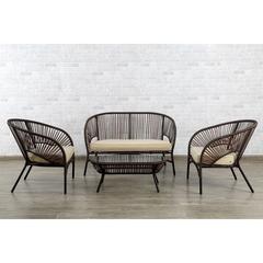 Edgester 4-Seater Rattan Garden Sofa Set PAN Emirates