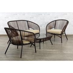 Edgester 4-Seater Rattan Garden Sofa Set PAN Emirates