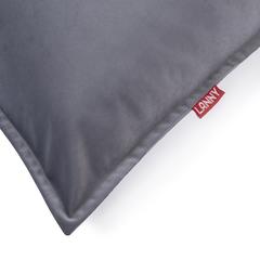 كرسي بين باج مخمل منحدر لاني (رمادي ، 140 × 160 سم)