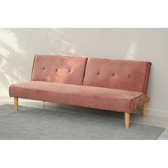 Pan Emirates Canister Velvet Fabric Sofa Bed