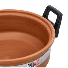 Olsenmark Traditional Cookware Clay Handi W/Glass Lid, OMCP6015 (19 cm, 500 ml)