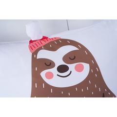 Sleepy Bear Pillowcase (50 x 75 cm, Brown)