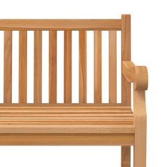 2-Seater Teak Wood Garden Bench vidaXL