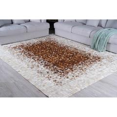 Pan Emirates Regal Hairon Hide Patch Leather Rug (240 x 330 cm)