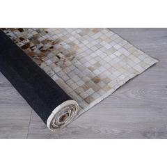 Pan Emirates Regal Hairon Hide Patch Leather Rug (240 x 330 cm)