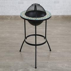 Pan Emirates Fabrilla Metal & Stone Fire Pit W/Barbecue (60 x 60 x 62 cm)