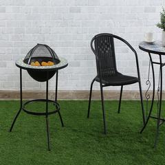 Pan Emirates Fabrilla Metal & Stone Fire Pit W/Barbecue (60 x 60 x 62 cm)