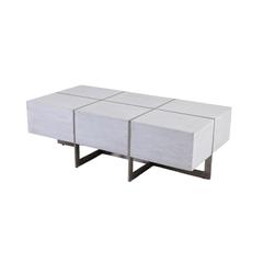 Pan Emirates Spoleta Wood & Metal Coffee Table (141 x 70 x 46 cm)