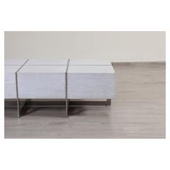 Pan Emirates Spoleta Wood & Metal Coffee Table (141 x 70 x 46 cm)