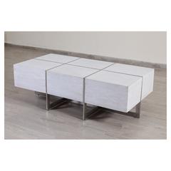 Pan Emirates Spoleta Wood & Metal Coffee Table (141 x 70 x 46 cm)