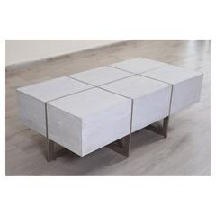 Pan Emirates Spoleta Wood & Metal Coffee Table (141 x 70 x 46 cm)