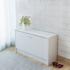 vidaXL Shoe Storage Bench White (80 x 24 x 45 cm)