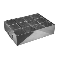 Raj Stainless Steel Spice Box (12 Inserts)