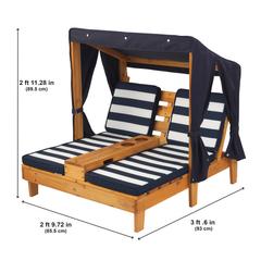 Kidkraft Double Chaise Lounge W/Cup Holders