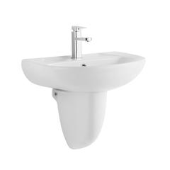 Milano Ceramic Wall Hung Wash Basin 3636 -R (63 x 49 x 21 cm)