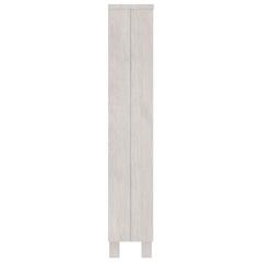 vidaXL Solid Pine Wood CD Cabinet (45 x 18 x 100 cm, White)