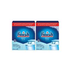 ملح تنظيف غسالة الصحون والأطباق فنش (2 كيلوجرام، قطعتين)