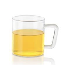 Borosil Vision Classic Delite Borosilicate Glass Mug Set (305 ml, 2 Pc.)