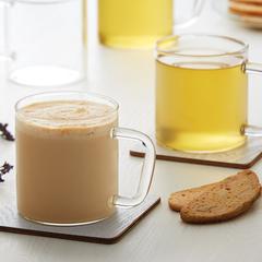 Borosil Vision Classic Delite Borosilicate Glass Mug Set (305 ml, 2 Pc.)